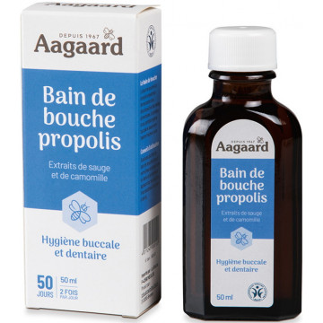 Bain de bouche bio à la Propolis 50ml - Aagaard