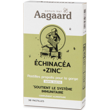 Pastille Propolentum Echinacea zinc 30 pastilles - Aagaard