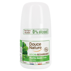 Déodorant à billes Menthe 24H peaux normales 50ml - Douce Nature