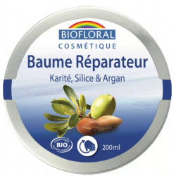 Beurre de Karité à la Silice, Argan et Cire d'abeille 200ml - Biofloral