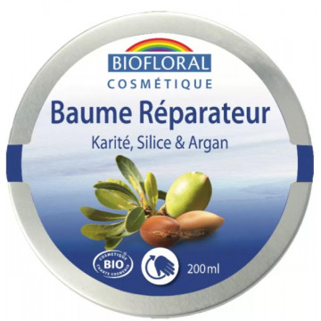 Beurre de Karité à la Silice, Argan et Cire d'abeille 200ml - Biofloral