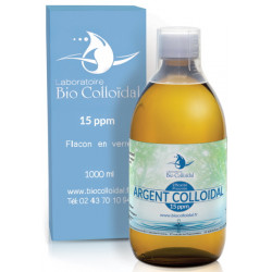 Argent Colloïdal 15 PPM 1 litre - Bio Colloidal