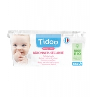 50 Bâtonnets sécurité Coton bio TidooCare x50 - Tidoo Aromatic provence