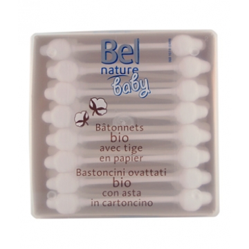 56 Bâtonnets sécurité oreille bébé coton bio x56 - Bel Nature Aromatic  provence