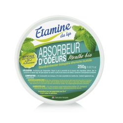 Absorbeur d'odeurs à l'huile essentielle de menthe bio 250gr - Etamine du Lys