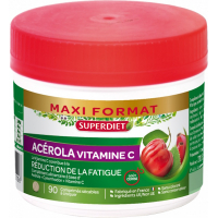 Acérola 500 Vitamine C naturelle 90 comprimés - Super Diet Aromatic provence