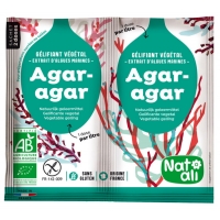 Agar Agar bio Gélifiant alimentaire végétal  8g - Natali Aromatic provence