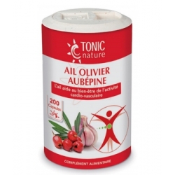 Ail + Olivier + Aubépine 200 capsules - Tonic Nature