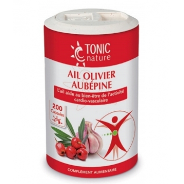 Ail + Olivier + Aubépine 200 capsules - Tonic Nature