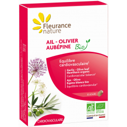 Ail Olivier Aubépine Bio 60 comprimés - Fleurance Nature